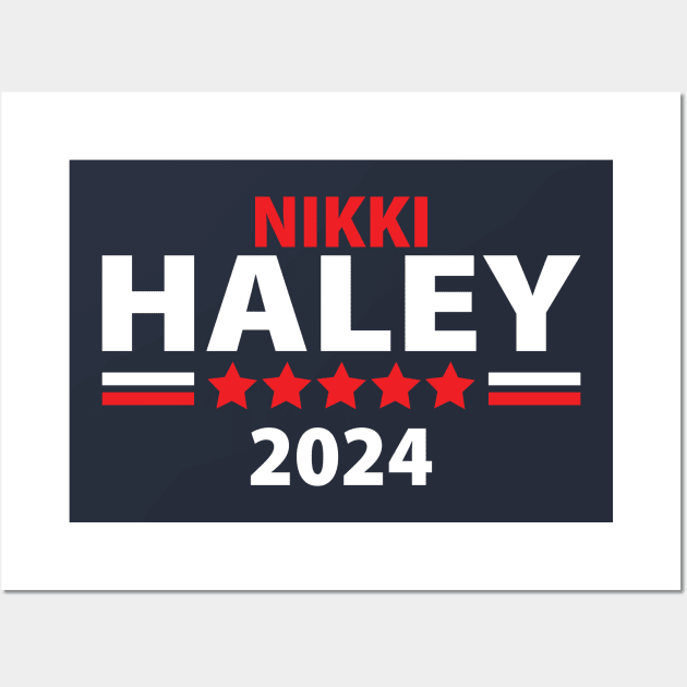 Nikki Haley President for President 2024 Wall Art by S-Log